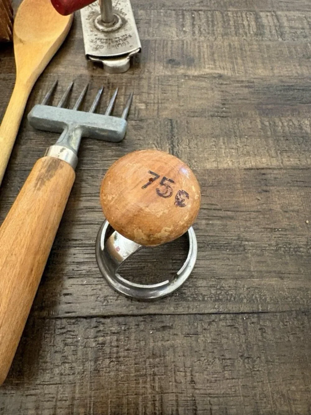 Mixed Lot Kitchen Tools & Utensils Woods Metals Rustic